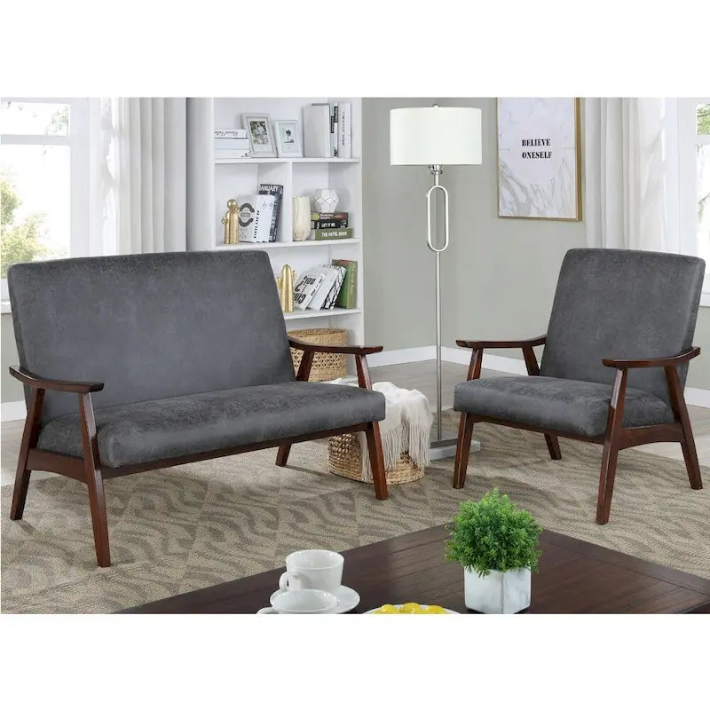 Balf kortárs műbőr kanapépad a Furniture of America kínálatából