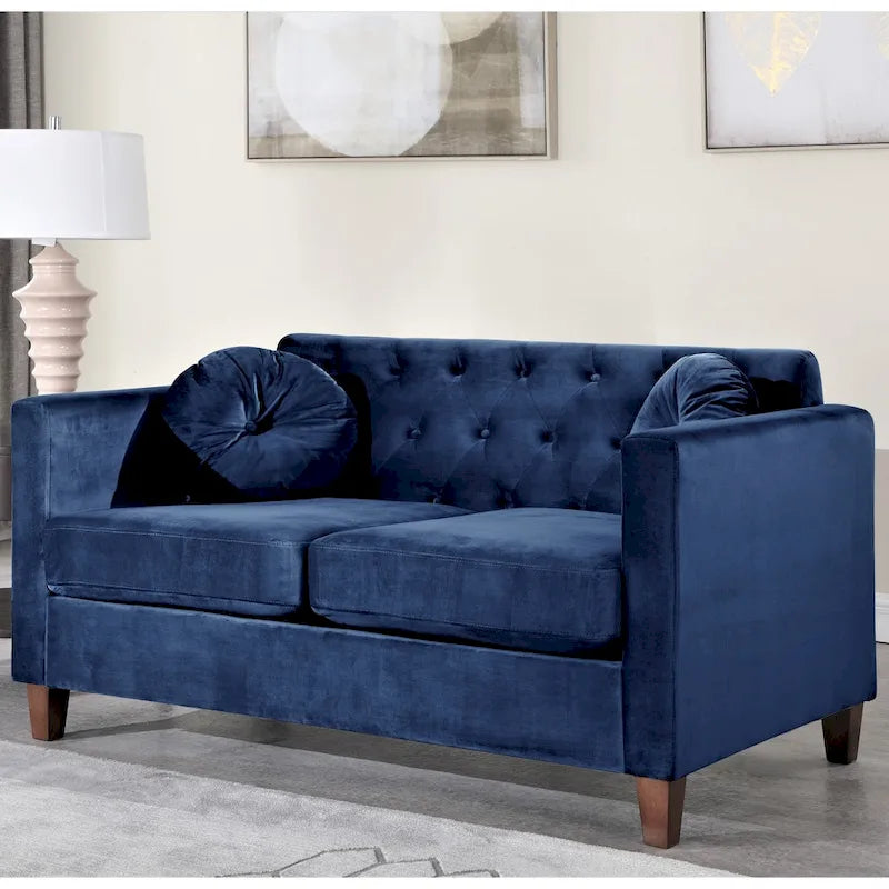 Divanetto classico in velluto Carson Carrington Salsater