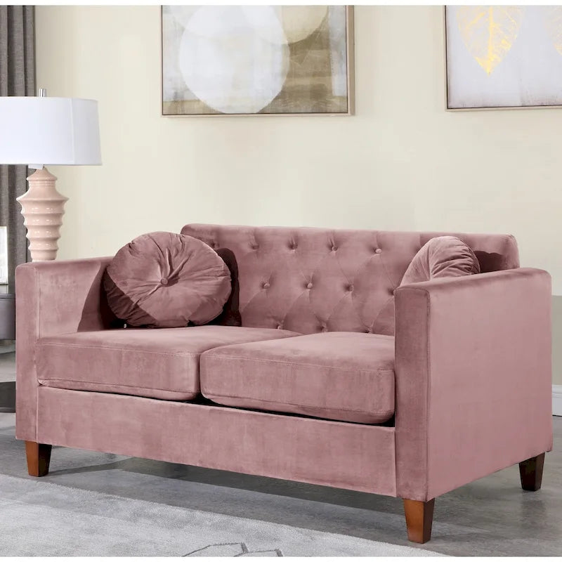 Divanetto classico in velluto Carson Carrington Salsater