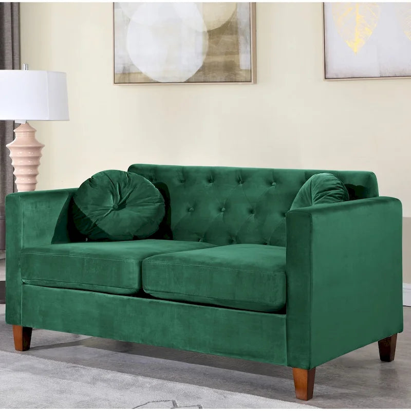 Divanetto classico in velluto Carson Carrington Salsater