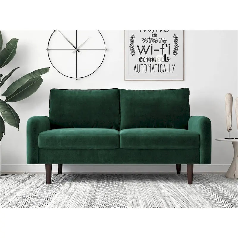 Vivo-fluwelen tweezitsloveseat in Europese stijl