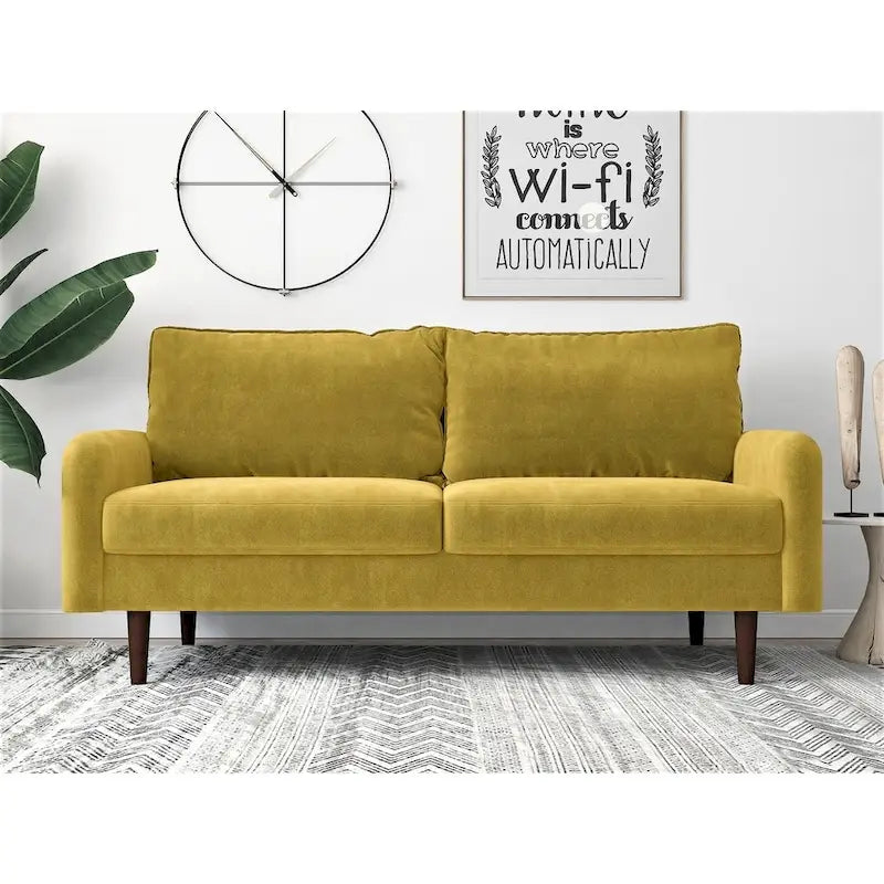 Vivo-fluwelen tweezitsloveseat in Europese stijl