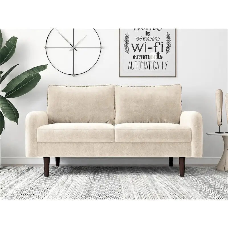 Vivo-fluwelen tweezitsloveseat in Europese stijl