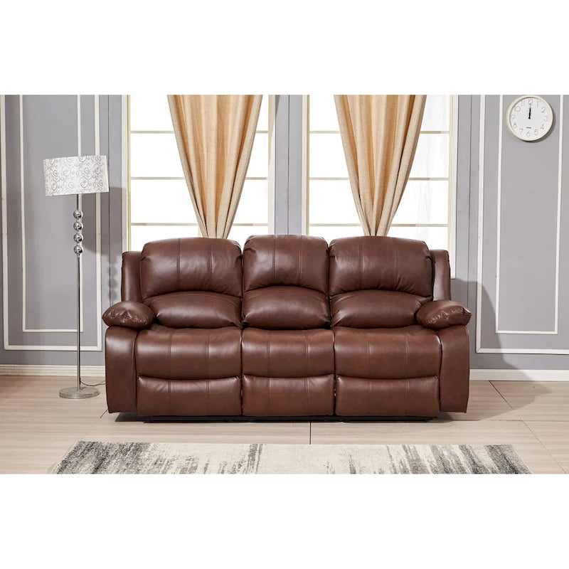 Betsy Furniture elektrisch verstellbares 3-Sitzer-Sofa aus Bonded-Leder, Modell 8018