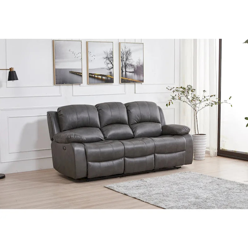 Betsy Furniture elektrisch verstellbares 3-Sitzer-Sofa aus Bonded-Leder, Modell 8018
