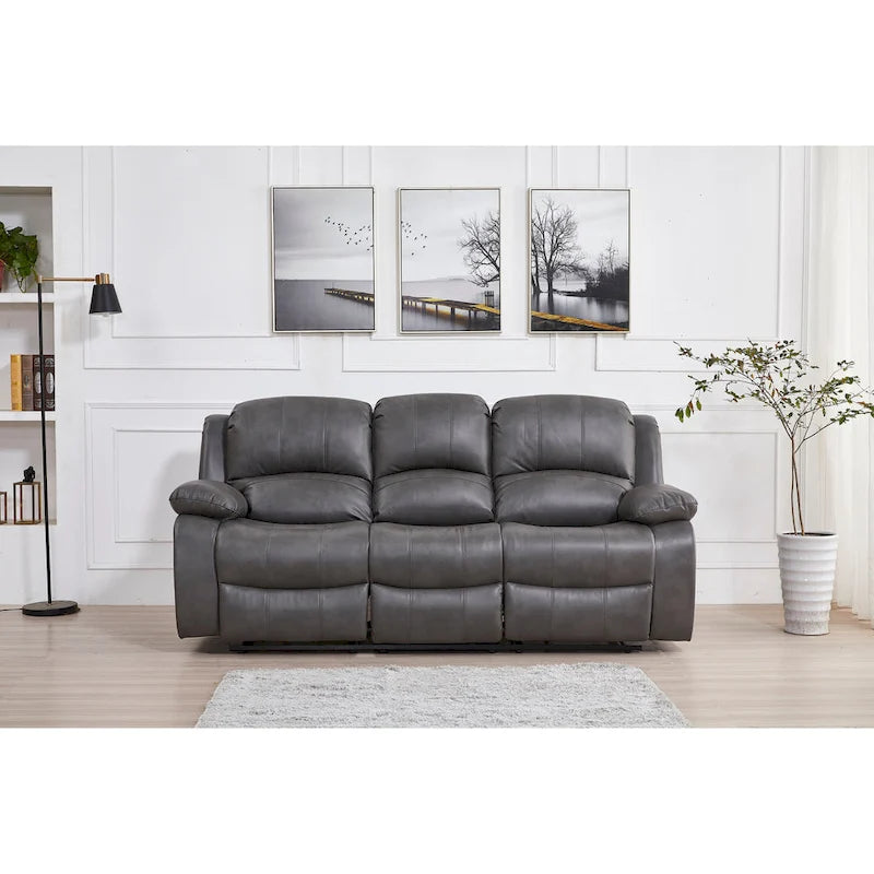 Betsy Furniture elektrisch verstellbares 3-Sitzer-Sofa aus Bonded-Leder, Modell 8018