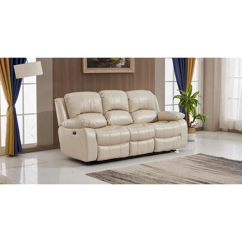 Betsy Furniture elektrisch verstellbares 3-Sitzer-Sofa aus Bonded-Leder, Modell 8018