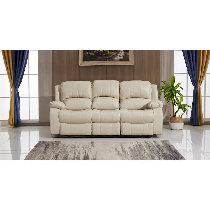 Betsy Furniture elektrisch verstellbares 3-Sitzer-Sofa aus Bonded-Leder, Modell 8018
