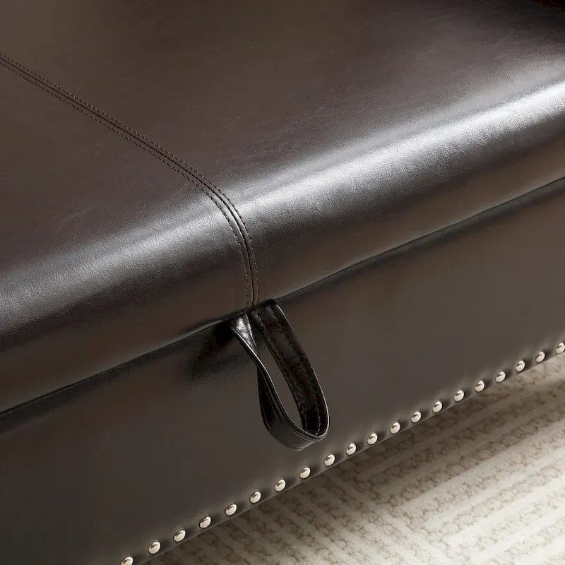 Kata Velvet Rectangular Storage Ottoman Sofa Stool Bench