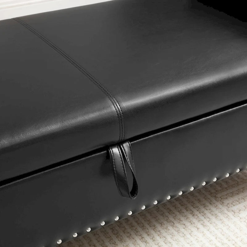 Kata Velvet Rectangular Storage Ottoman Sofa Stool Bench