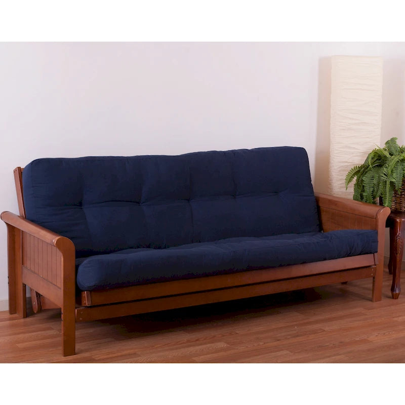 Colchón de futón de tamaño matrimonial de sarga de 5 pulgadas de grosor