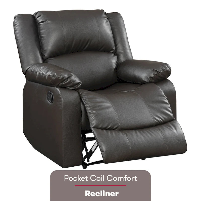 Relax A Lounger Porter manueller Relaxsessel aus Kunstleder von iLounge