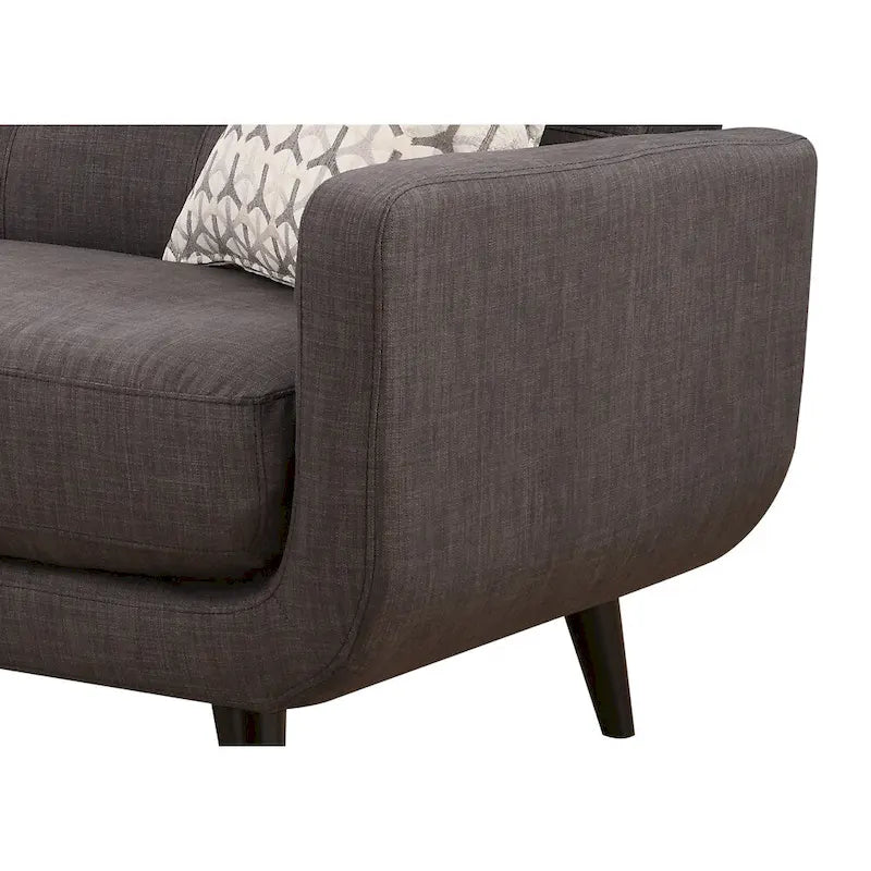 Carson Carrington Stykkisholmur modernes Sofa im Mid-Century-Stil, Anthrazit
