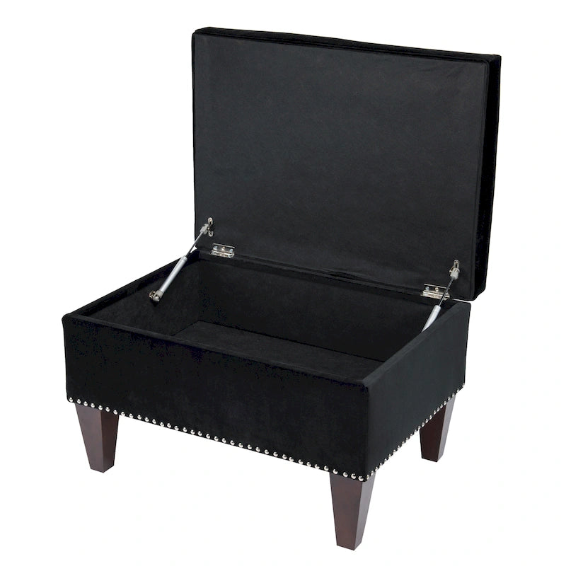 Transitional Brooklyn Upholstered Home Dcor Storage Bench