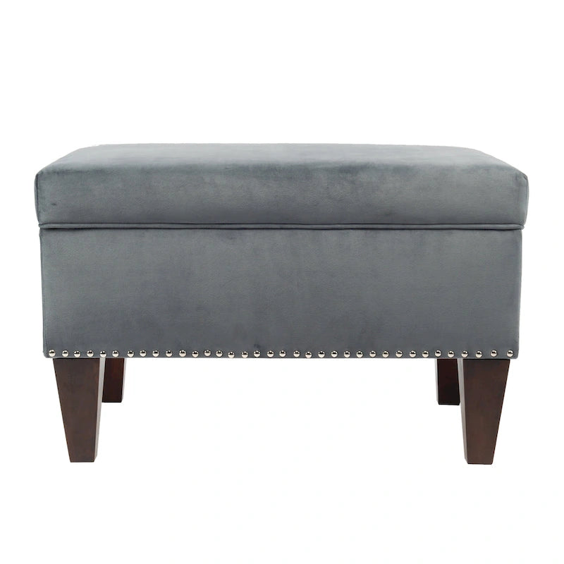 Transitional Brooklyn Upholstered Home Dcor Storage Bench