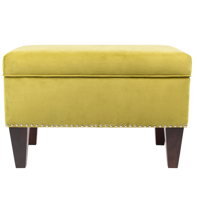 Transitional Brooklyn Upholstered Home Dcor Storage Bench