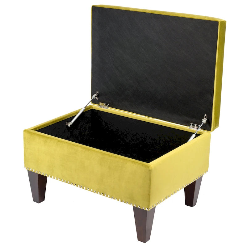 Transitional Brooklyn Upholstered Home Dcor Storage Bench