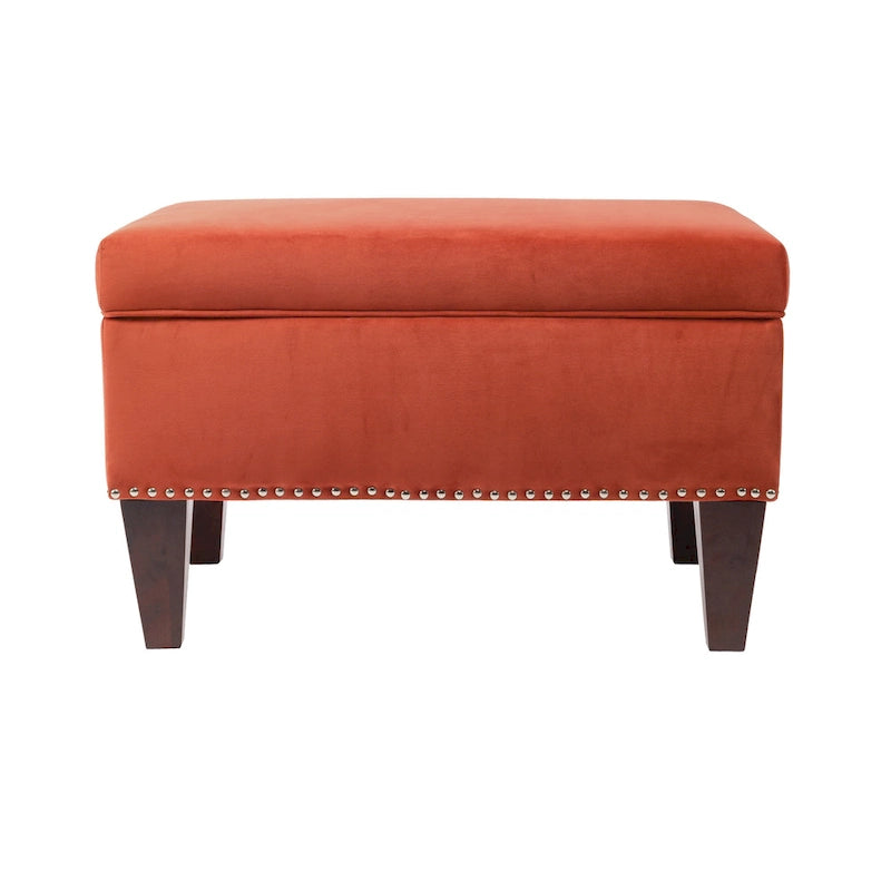 Transitional Brooklyn Upholstered Home Dcor Storage Bench