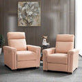 Fauteuil inclinable électrique Alicia de 34,65 pouces de largeur, classique contemporain en cuir véritable avec port USB (ensemble de 2)