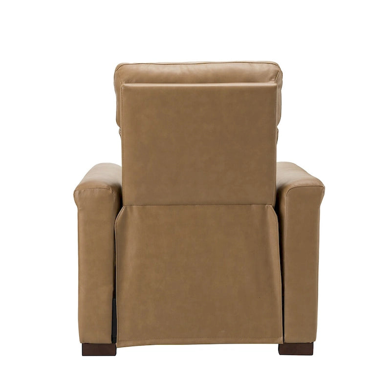 Fauteuil inclinable électrique Alicia de 34,65 pouces de largeur, classique contemporain en cuir véritable avec port USB (ensemble de 2)