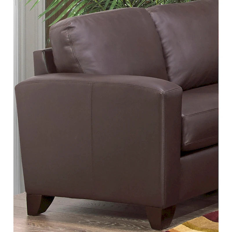 Juego de sofá, sofá de dos plazas y sillón de cuero italiano de grano superior Bryce
