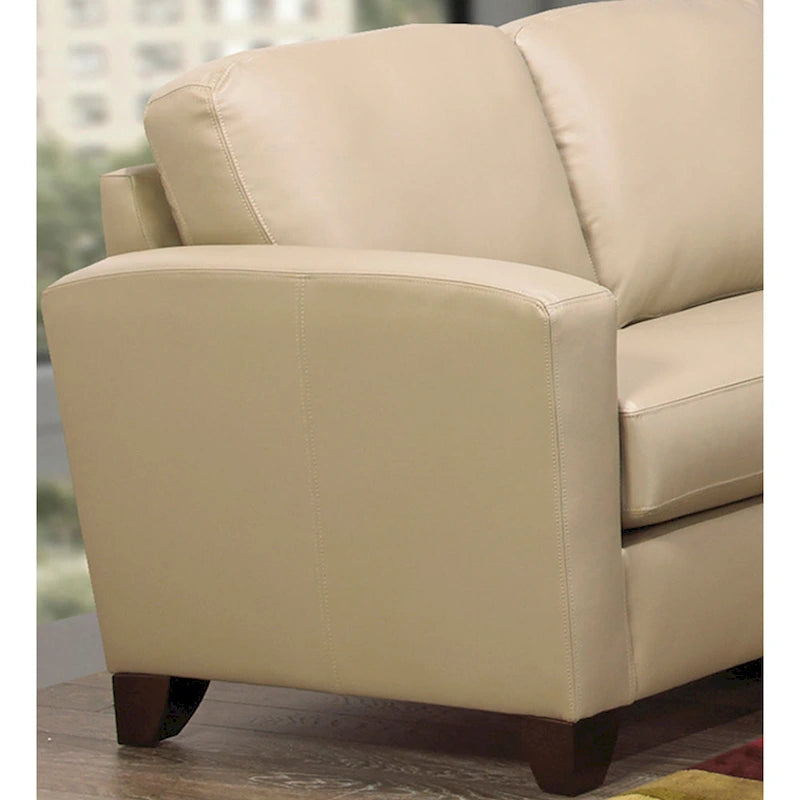Juego de sofá, sofá de dos plazas y sillón de cuero italiano de grano superior Bryce