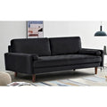 Monahan 70W Sofa mit Holzrahmen und Samtbezug sowie Knopfheftung