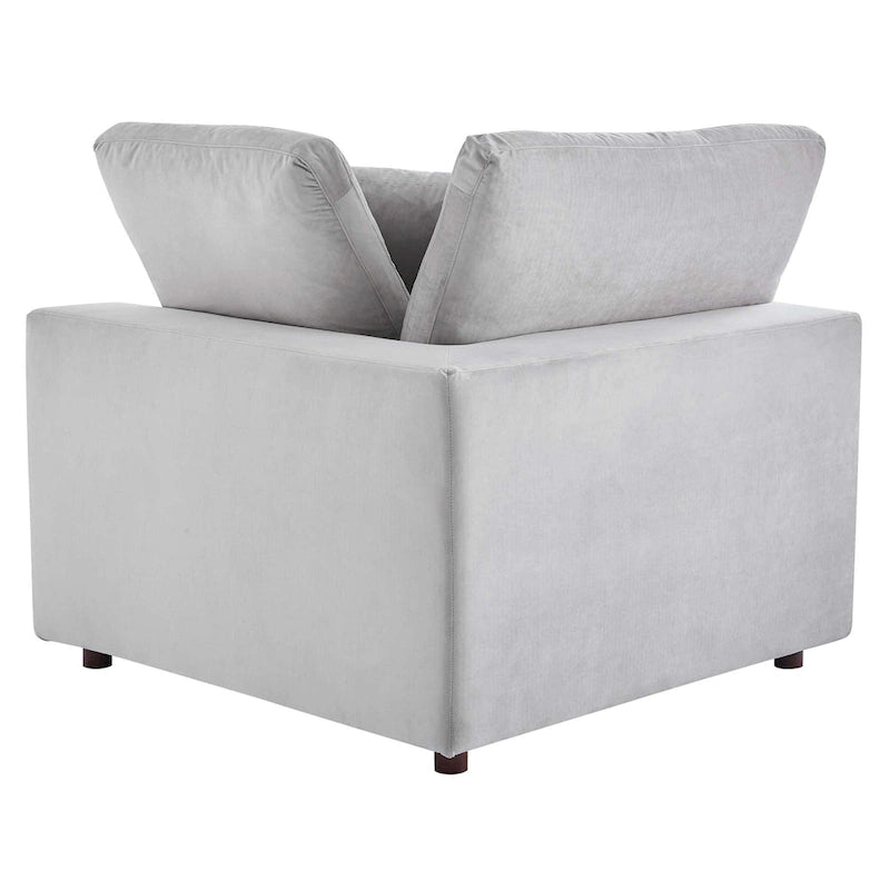 Canapé sectionnel Commix 6 pièces en velours généreusement rembourré de duvet
