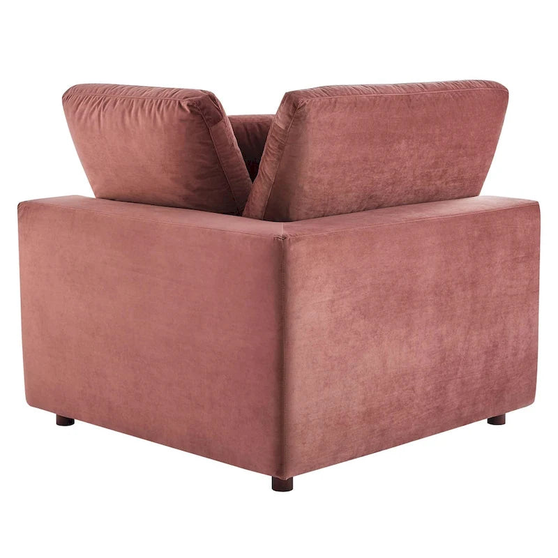 Canapé sectionnel Commix 6 pièces en velours généreusement rembourré de duvet