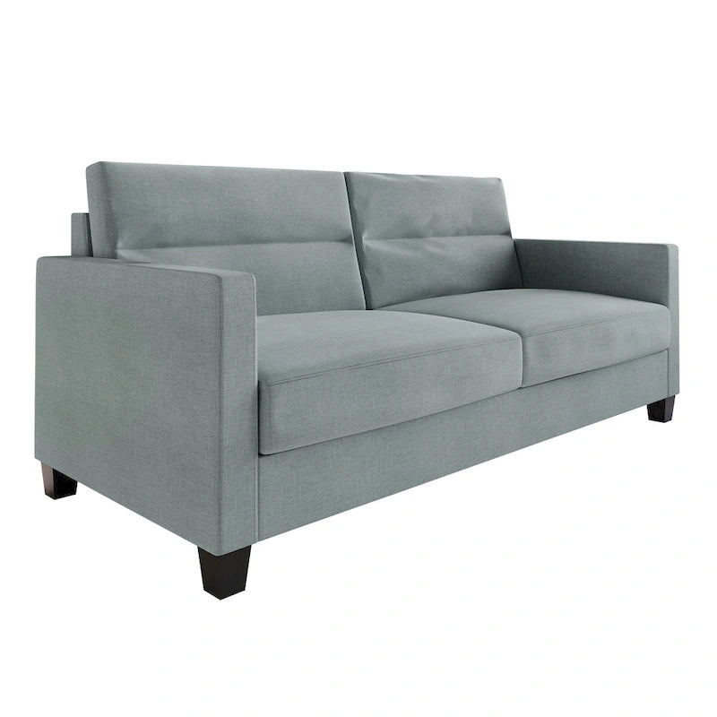 Canapé rembourré en lin au design épuré et minimaliste CraftPorch