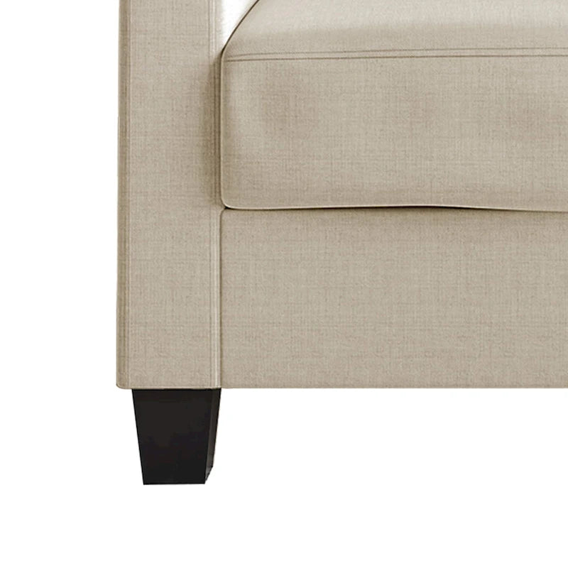Canapé rembourré en lin au design épuré et minimaliste CraftPorch