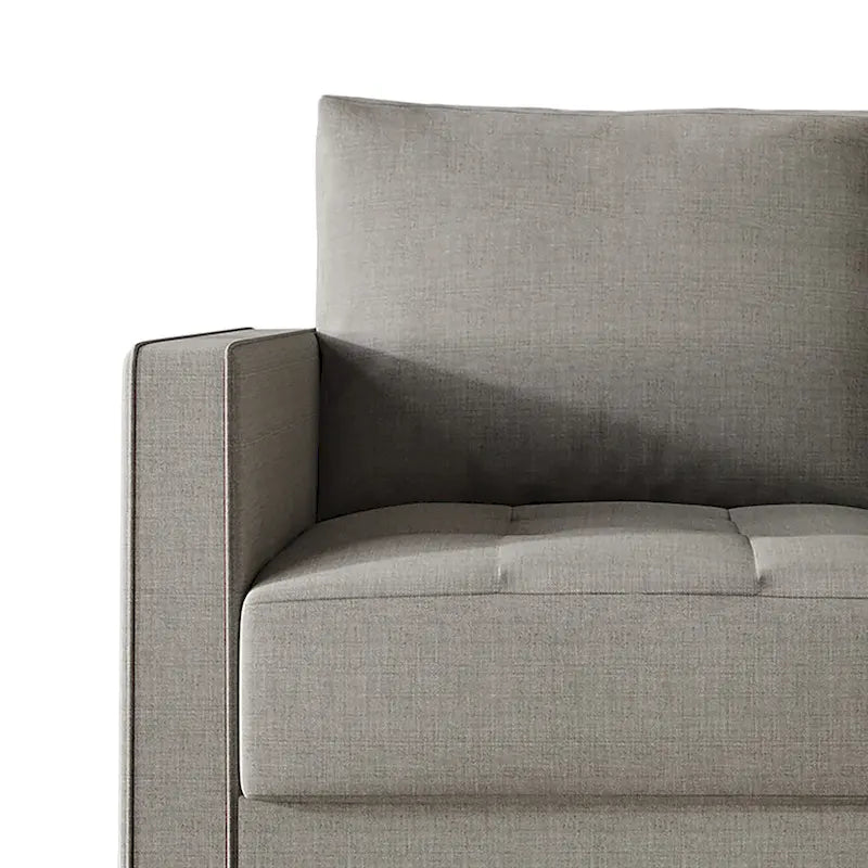CraftPorch zeitgemäßes minimalistisches Loveseat mit Leinenbezug