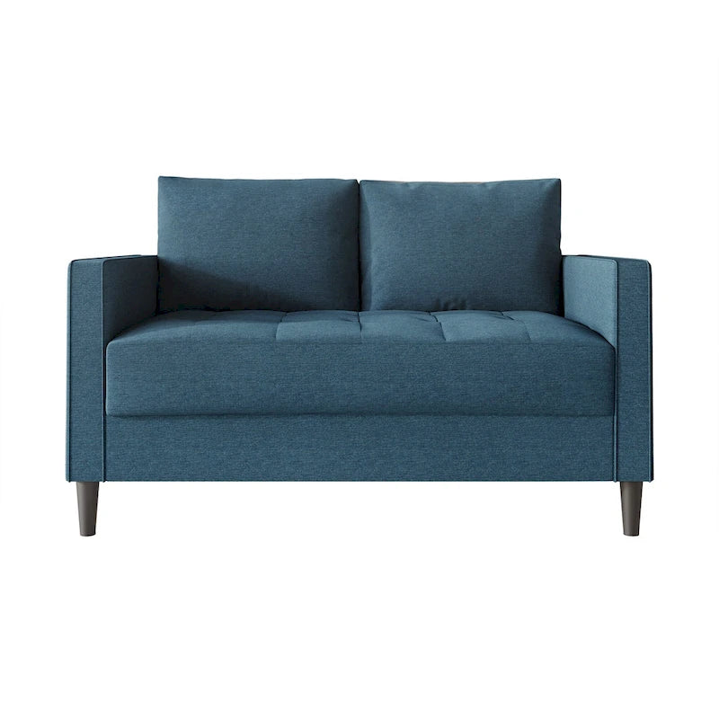 CraftPorch zeitgemäßes minimalistisches Loveseat mit Leinenbezug