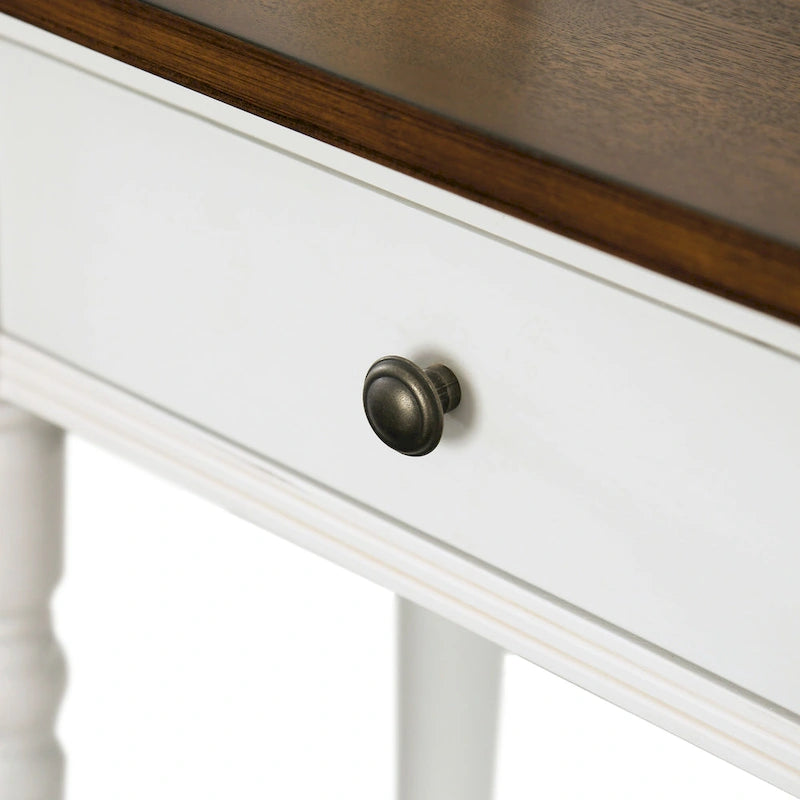 Jeln traditioneller Konsolentisch aus Holz, 38 Zoll, mit einem Regalboden von Furniture of America