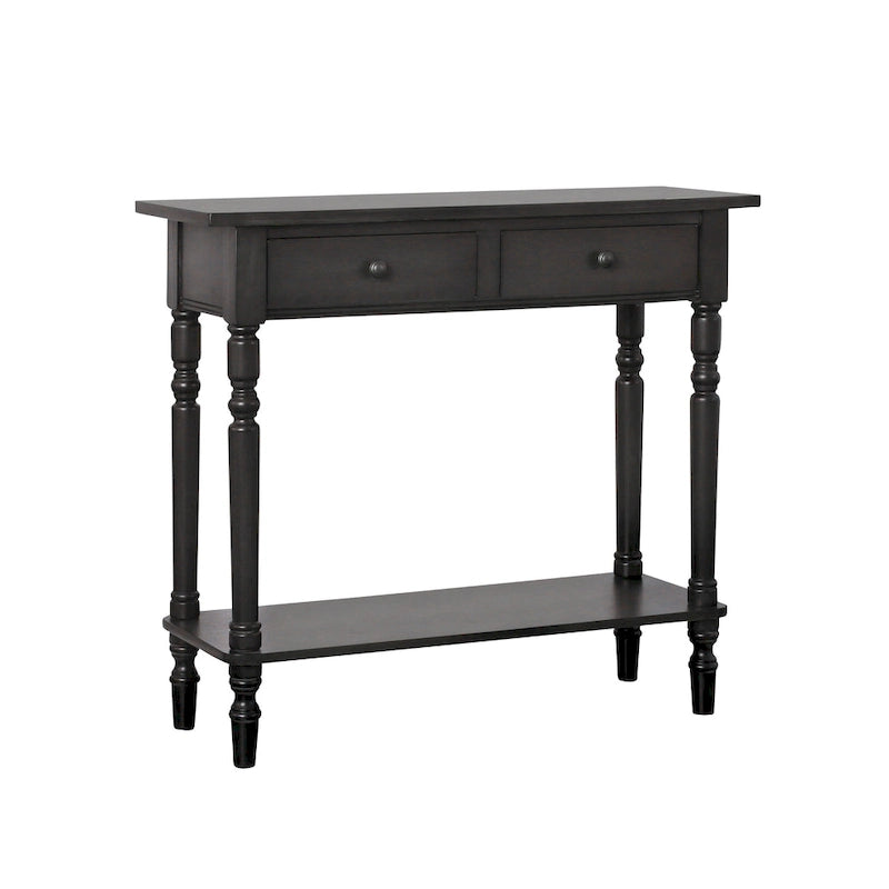 Jeln traditioneller Konsolentisch aus Holz, 38 Zoll, mit einem Regalboden von Furniture of America