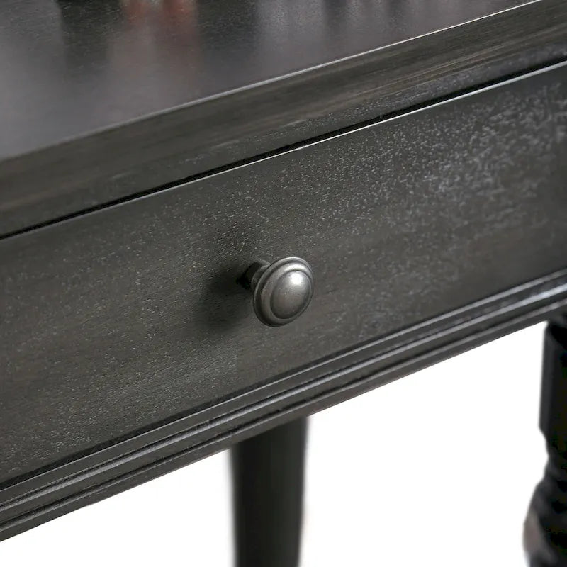 Jeln traditioneller Konsolentisch aus Holz, 38 Zoll, mit einem Regalboden von Furniture of America