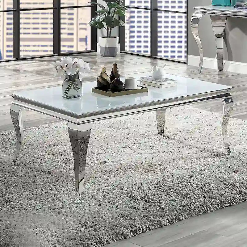 Furniture of America Kiermeyer Çağdaş Cam 2 Parçalı Sehpa Takımı