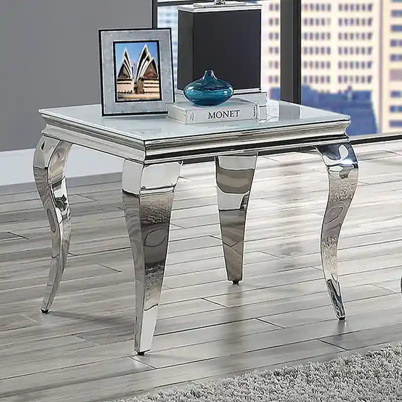 Furniture of America Kiermeyer Çağdaş Cam 2 Parçalı Sehpa Takımı
