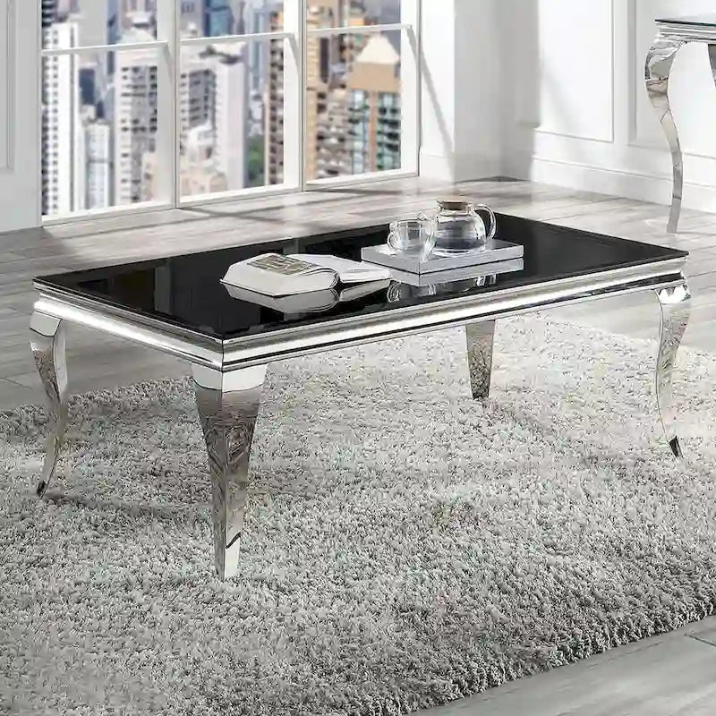 Furniture of America Kiermeyer Çağdaş Cam 2 Parçalı Sehpa Takımı