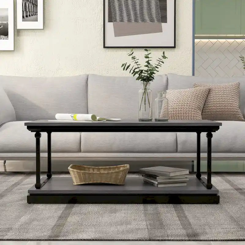 Marcin Transitional 47-inch 1-Shelf Coffee Table by Furniture of America