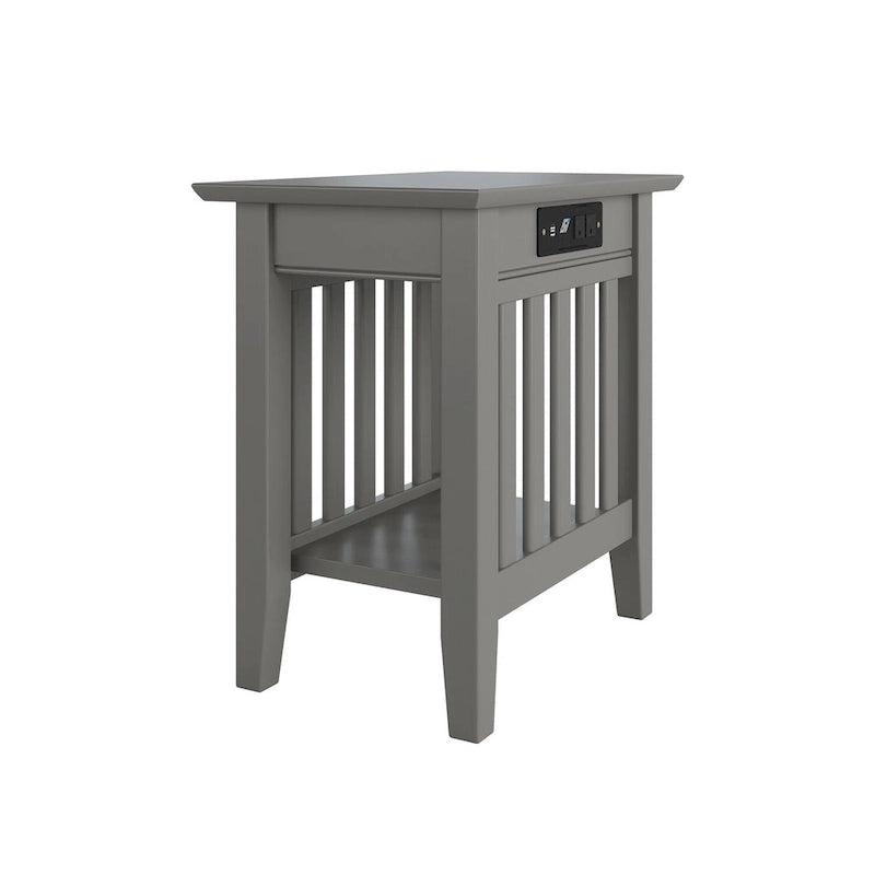 Ensemble de 2 tables d’appoint Mission AFI avec chargeur intégré