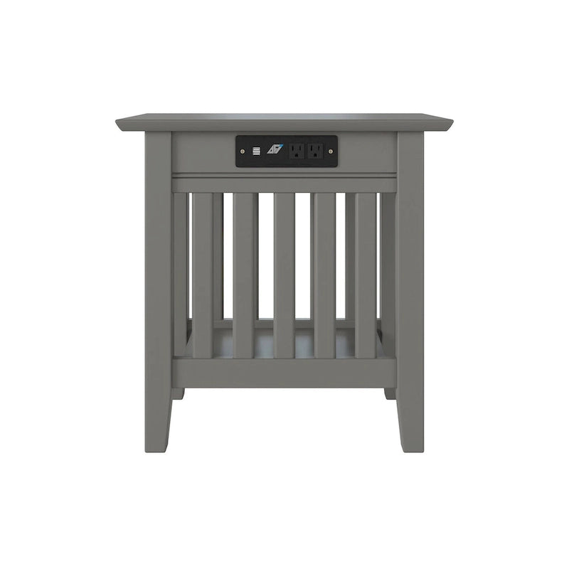 Ensemble de 2 tables d’appoint Mission AFI avec chargeur intégré