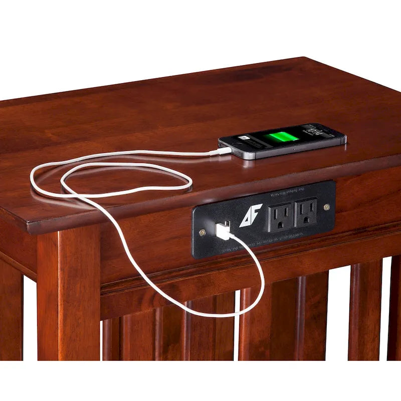 Ensemble de 2 tables d’appoint Mission AFI avec chargeur intégré