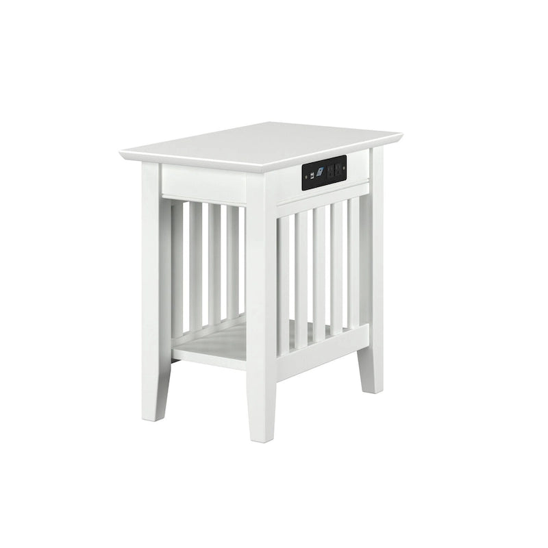 Ensemble de 2 tables d’appoint Mission AFI avec chargeur intégré