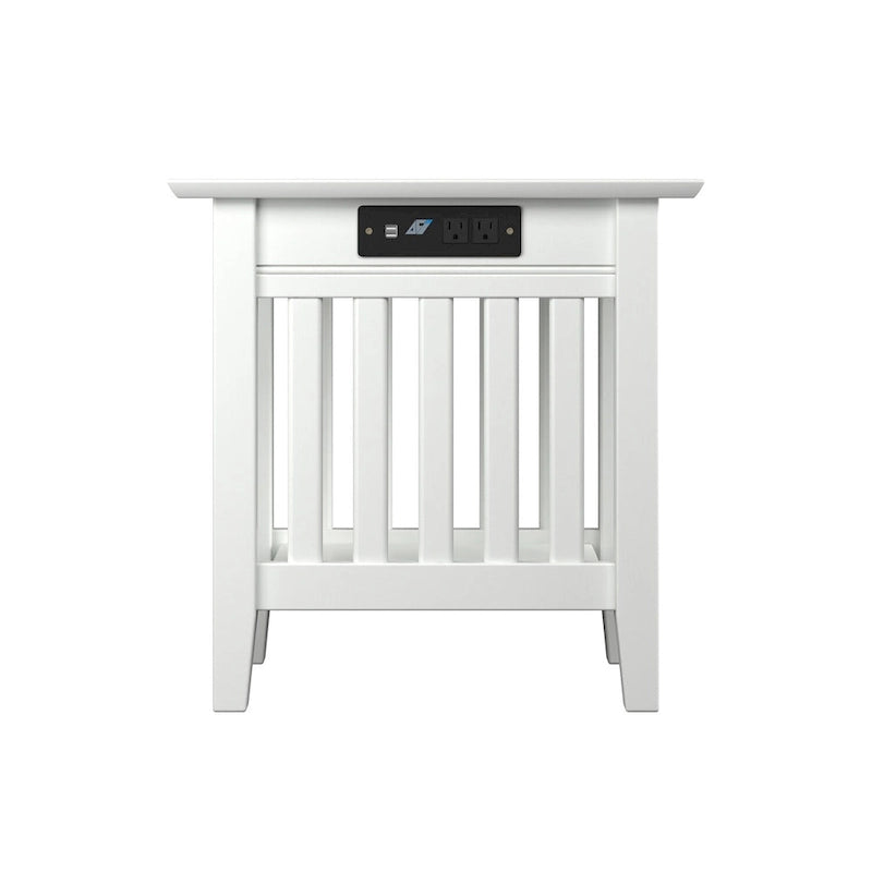 Ensemble de 2 tables d’appoint Mission AFI avec chargeur intégré