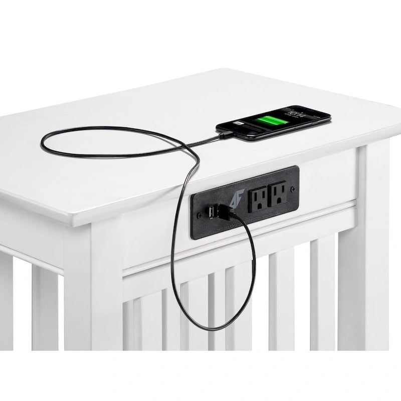 Ensemble de 2 tables d’appoint Mission AFI avec chargeur intégré
