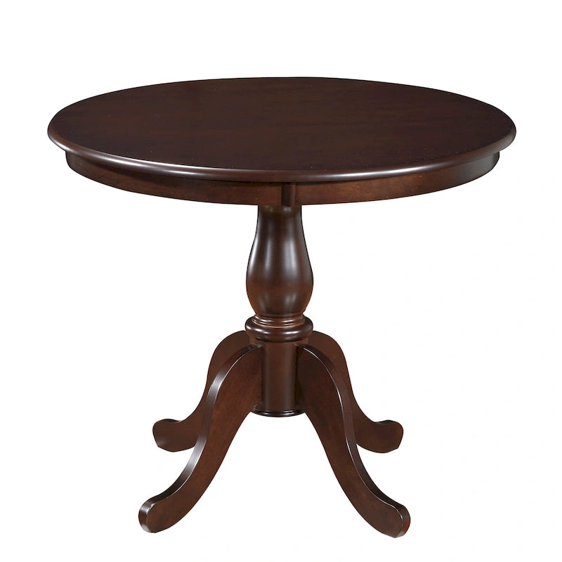 Mesa de comedor redonda con pedestal Parnasuss de Copper Grove