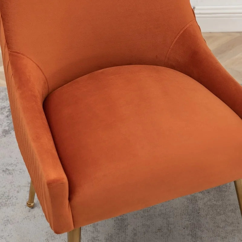 Set di 2 sedie da pranzo con rivestimento in velluto stile metà secolo SEYNAR, con maniglia posteriore