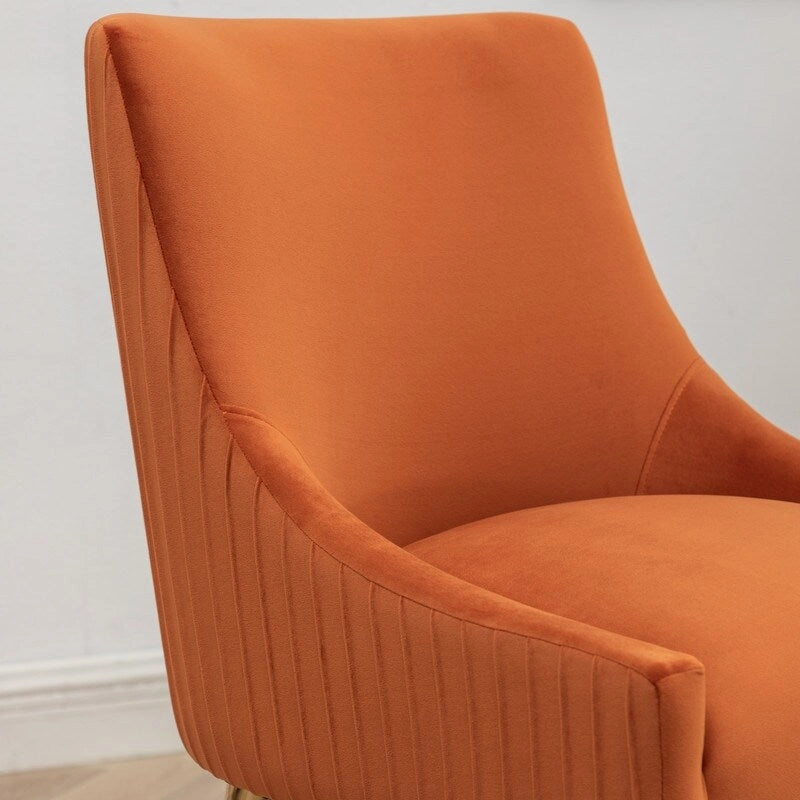 Set di 2 sedie da pranzo con rivestimento in velluto stile metà secolo SEYNAR, con maniglia posteriore