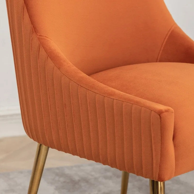 Set di 2 sedie da pranzo con rivestimento in velluto stile metà secolo SEYNAR, con maniglia posteriore